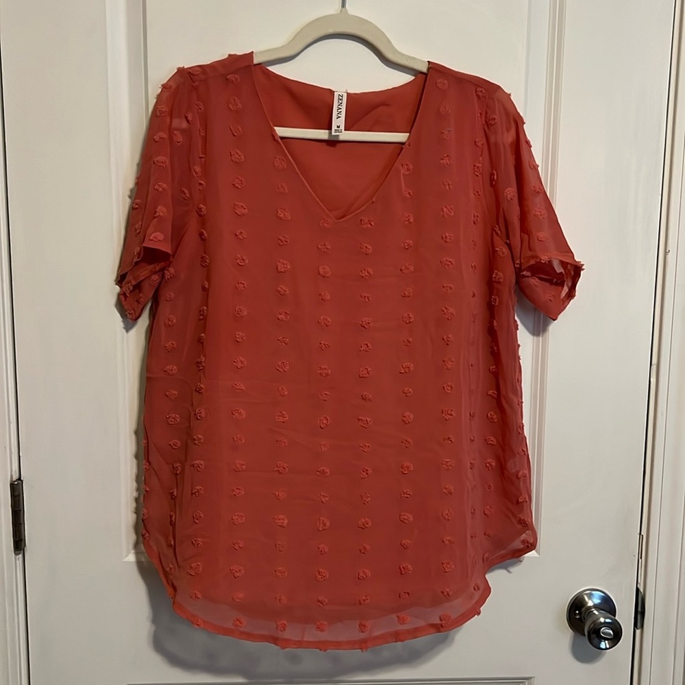 Layered short sleeve shirt